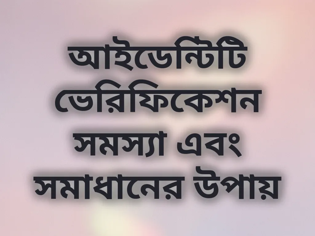 আইডেন্টিটি ভেরিফিকেশন